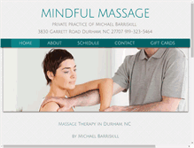 Tablet Screenshot of mindfulmassage.com